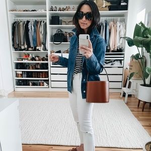 madewell denim patch pocket chore coat